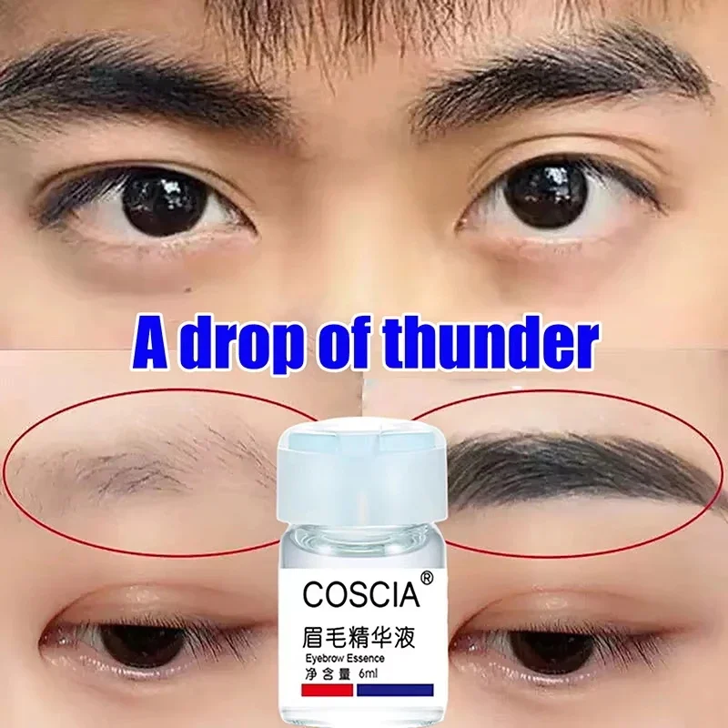 Nuovo sopracciglio Crescita dei capelli liquidi Veloce Più lungo Più pieno Più spesso Usma Erba Siero Prodotto per il trattamento della perdita dei capelli Prevenire la calvizie Trucco