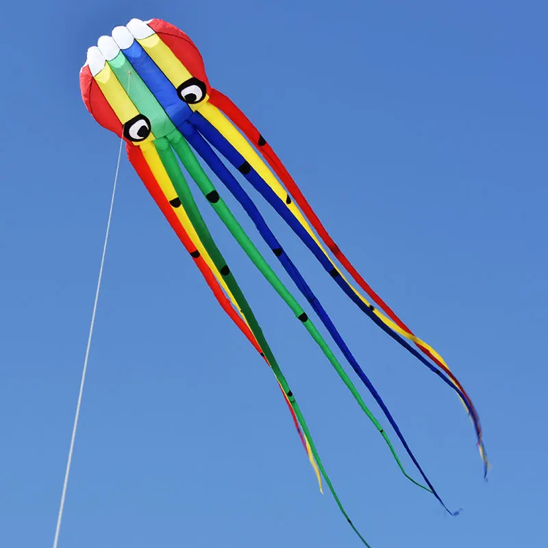 จัดส่งฟรีการ์ตูนKite Octopus Kite Wind Kiteเด็กKite Flyingของเล่นกีฬาAir Bounce Linha De Pipaเกมกลางแจ้งKevlar