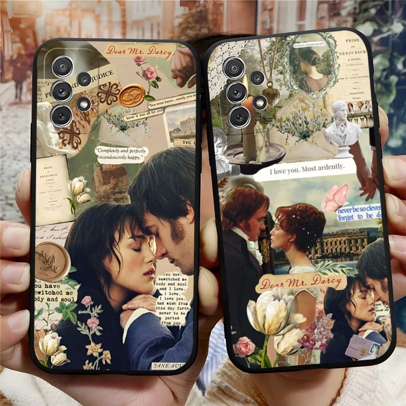 Pride & Prejudice Movie Phone Case For Samsung A24 A14 A50 A52 A51 A53 A33 A13 A22 A31 A54 A03S A32 A21 A34 A42 Silicone Black