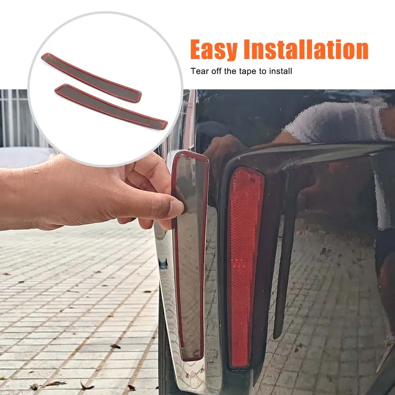 Rear Bumper Fog Light Smoked Cover Trim For Toyota Corolla E210 Sedan 2019-2024 Rear Reflector Decor Frame Car Exterior Aparts