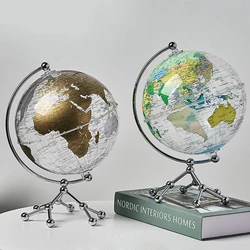 Transparent Globe Home Decor World Map Room Decor Geography Office Educational Ornament Desk Accessories School Supplies