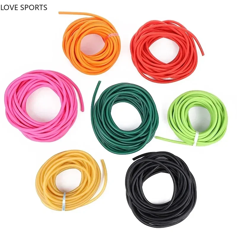 New 2*5mm 1745 3060 Slingshot Rubber Band Tubing Band for Hunting Catapult Elastic Part Fitness Bungee Equipment Exercise Bands