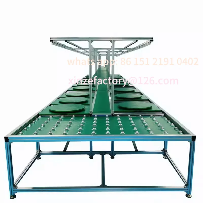 

Customizable unpowered hand push production line roller anti-static tooling board