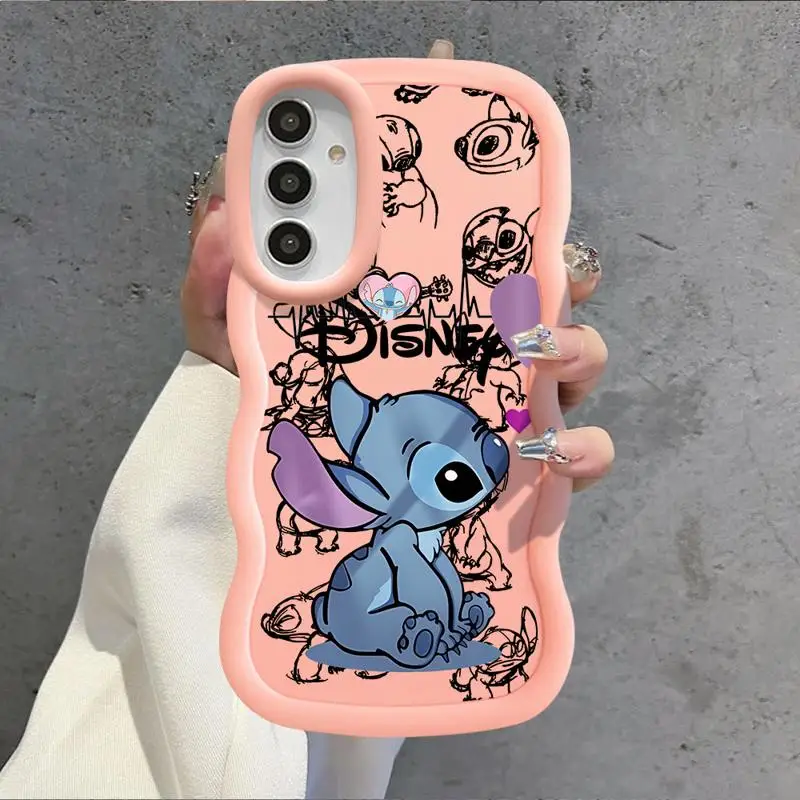 Disney Cute Stitch Case for Samsung Galaxy A20 A51 A30 A50 A11 A03 A05s A21s A04 A13 A04e A15 A51 4G Silicone Capa Cover - náhled 5