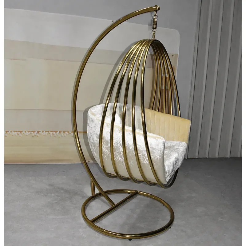Luxury Living Room Single Sofa Chair Recliner for Sleeping Indoor Leisure Swing Hanging Chair Creative Design High End