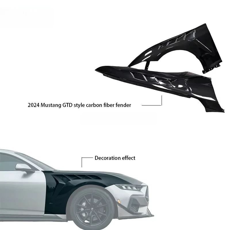 

Углеродное волокно в стиле GTD для 2024+ Mustang и бампера, автомобильные аксессуары нового сорта