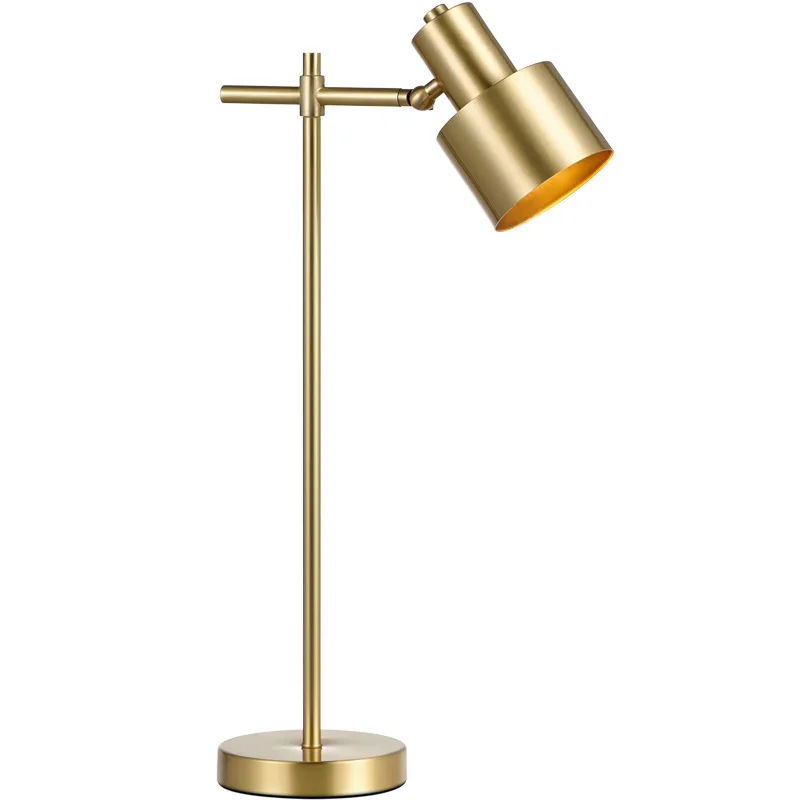 

Современный, минималистичный, полностью медный, настольная лампа, кабинет, письменный стол, скандинавский, спальня, украшение, креатив