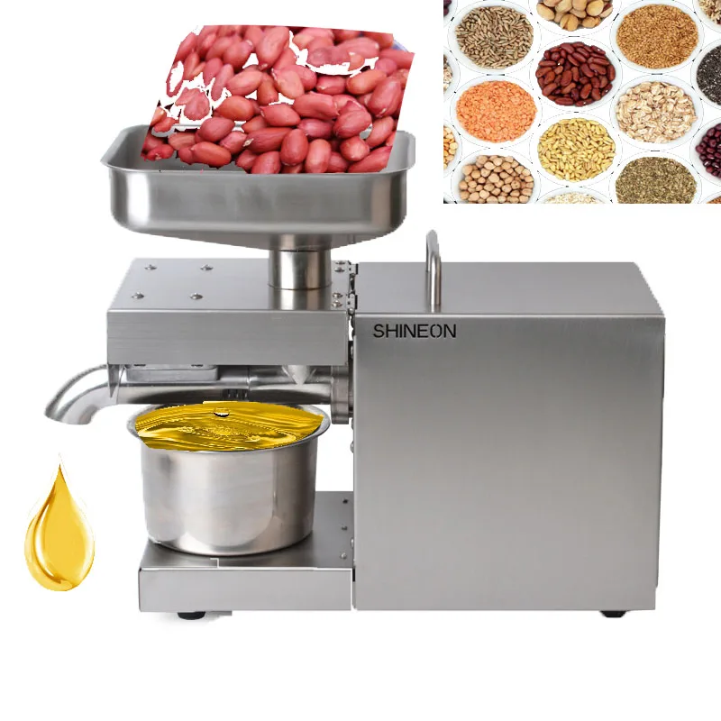 Automatic  Stainless Steel Household and commercial integration Oil Press,Peanut Sesame Flax Seed oil press