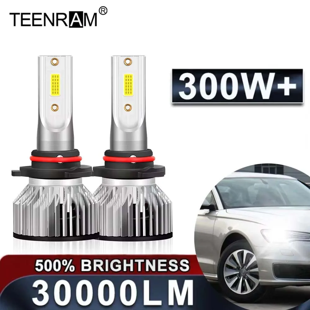 300W H7 LED Headlight 30000LM H1 H4 H11 H13 9005 HB3 9006 HB4 9004 9007 9012 HIR2 Turbo Auto Lamp 12V 6000K Car Headlamps