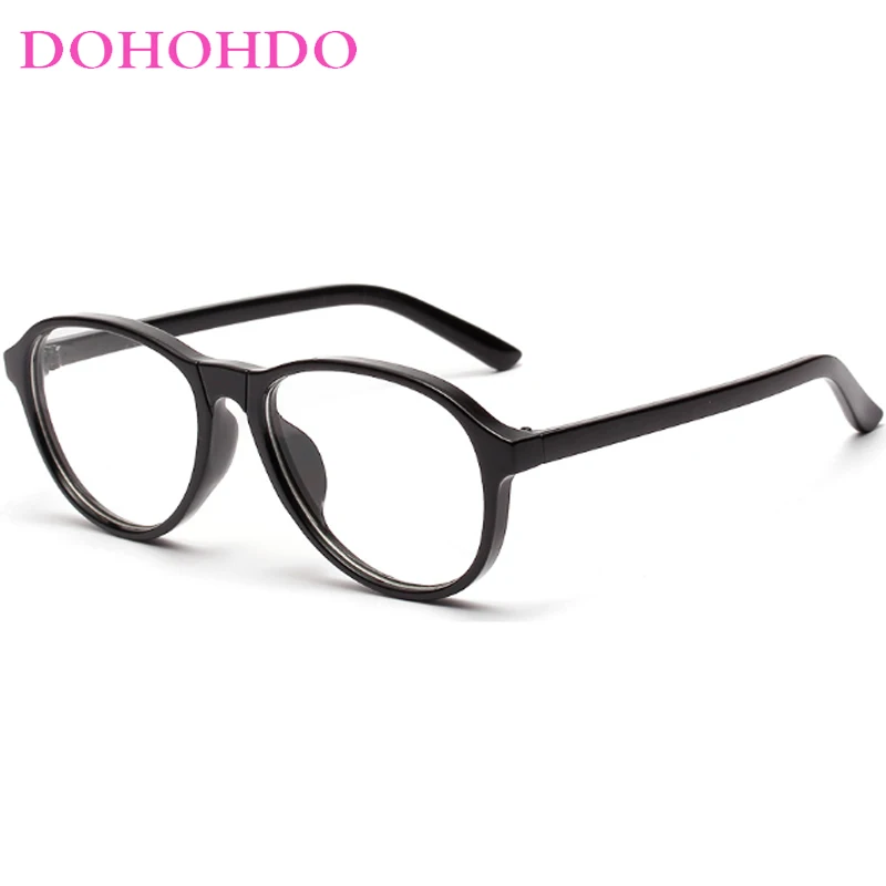 DOHOHDO Fashion Oval Vintage Men Eyeglasses Frame Acetate Business Couple Eyewear Popular Summer Glasses UV400 Women Sun Glasses