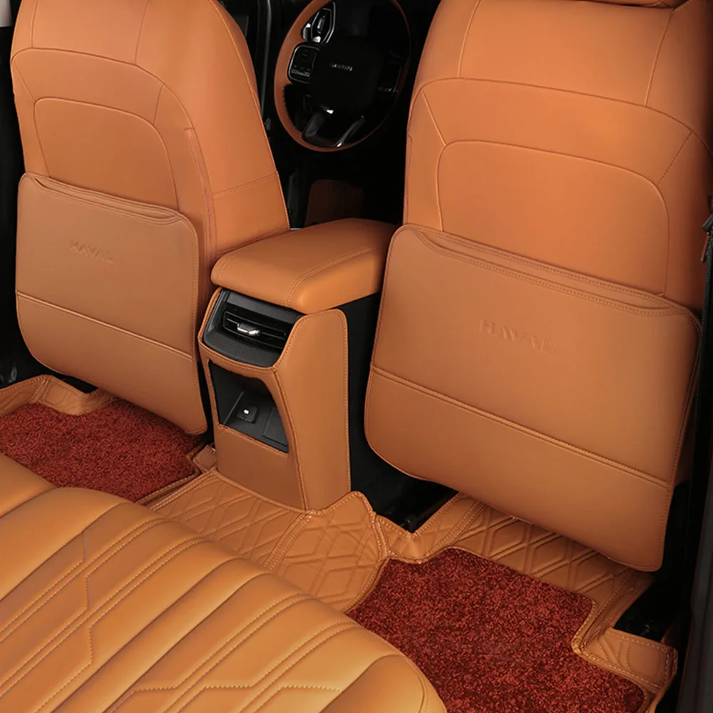 

3 шт. кожаная противоударная накладка для спинки сиденья для GWM Haval H5 2023-2025, модификация автомобиля, подлокотник, задняя защитная накладка