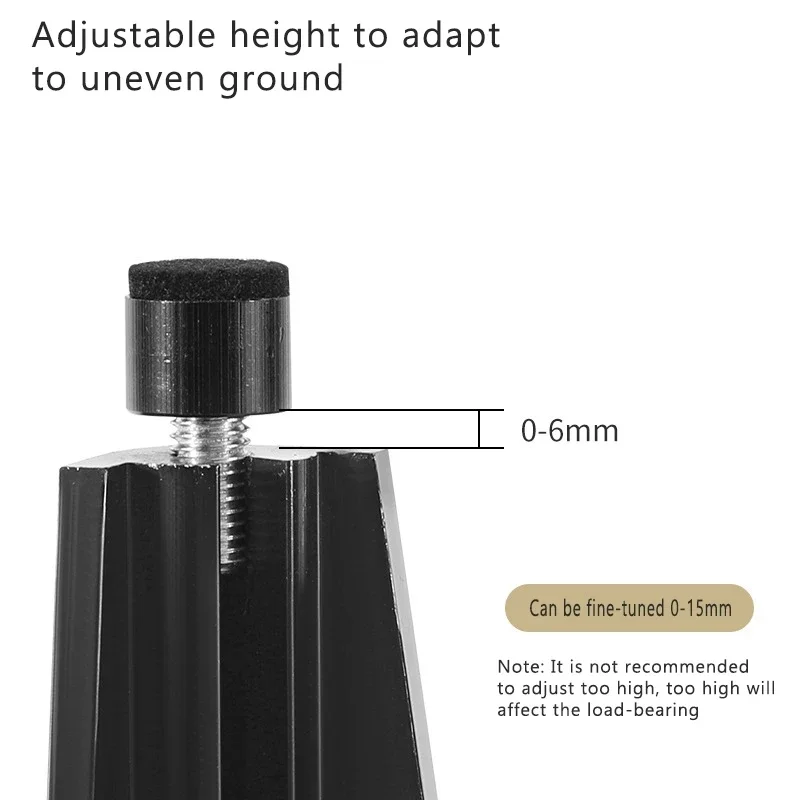 Adjustable Aluminum Alloy Furniture Hardware Legs Anti-rust Bathroom Cabinet Feet Sofa Coffee Table TV Cabinet Support Feet