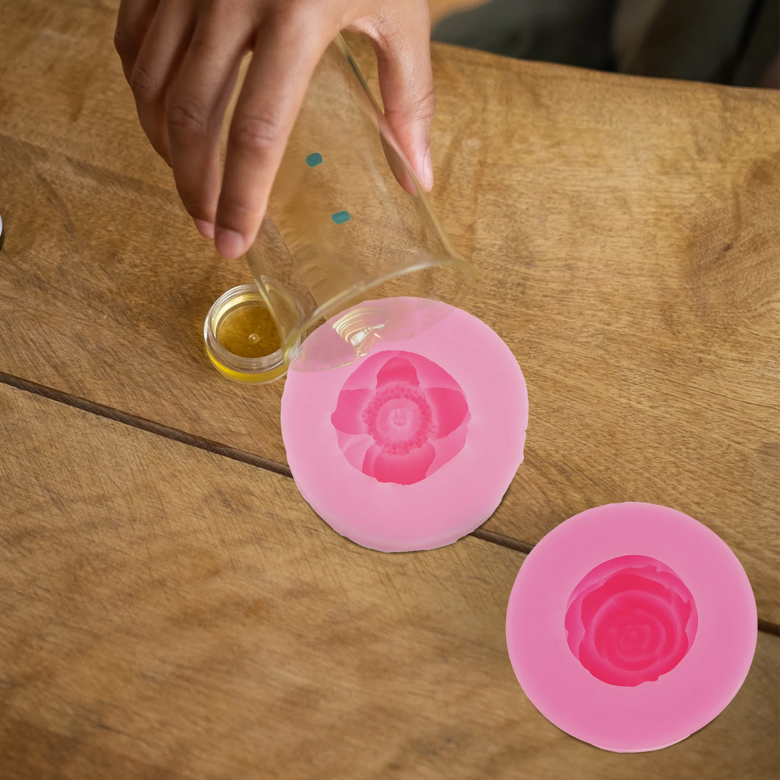 

4pcs Flower Silicone Mold for Epoxy Resin DIY Craft Fondant Cake Chocolate Casting Sugarcraft Molds Smooth Easy Clean
