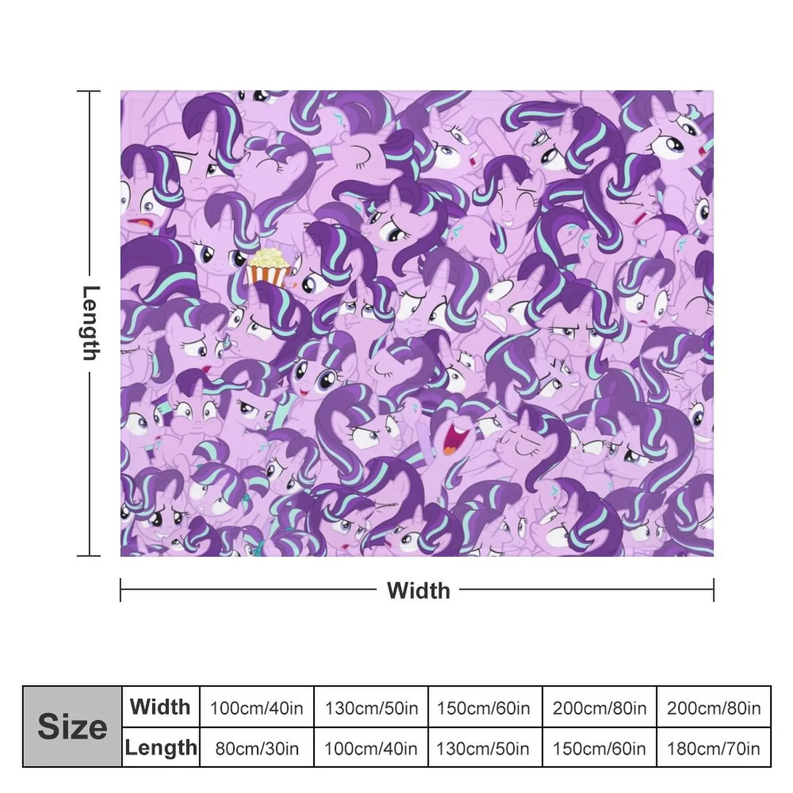 Starlight Glimmer Mess Throw Blanket Loose decorative valentine gift ideas Blankets