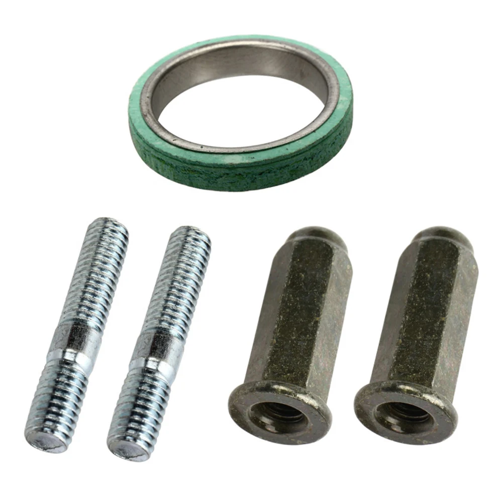 

Scooter Muffler Exhaust Motorcycle Scooter Exhaust Studs Nuts Gasket Set For GY6 50 125 150 Nut Seal Gasket Spacer Replacement