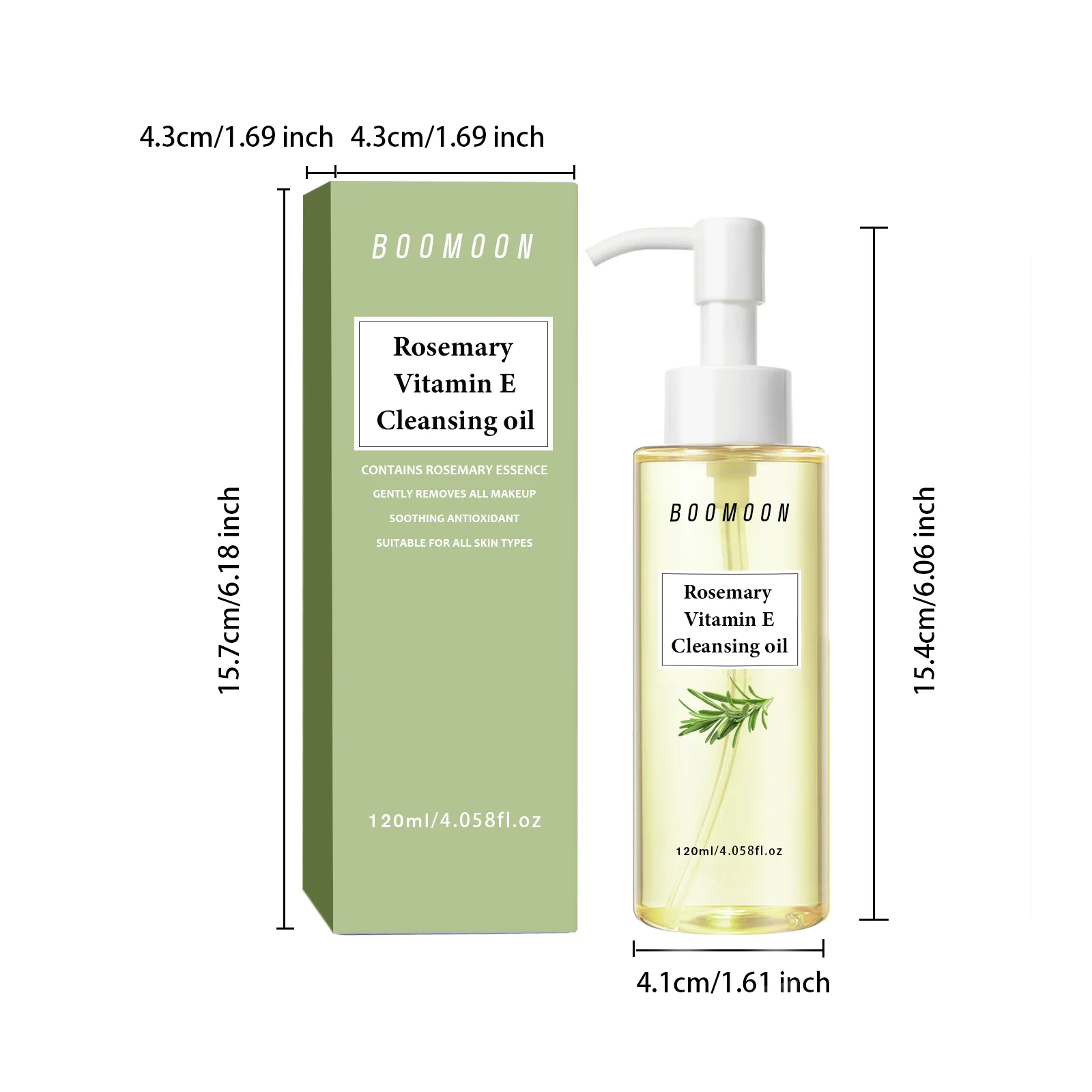 زيت مزيل المكياج من روزماري، زيت تنظيف الوجه، إزالة المكياج اللطيف، تنظيف المسام، العناية بالبشرة غير المهيجة #6