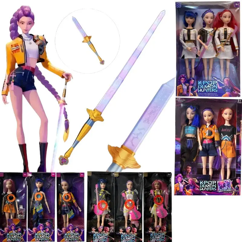 2026 Rekwizyt Cosplay K-POP Demon Hunter Postać Rumi Miecz Zabawka z Symbolem Mira Długi Nóż Rekwizyt Akcesoria Kostiumowe Prezent