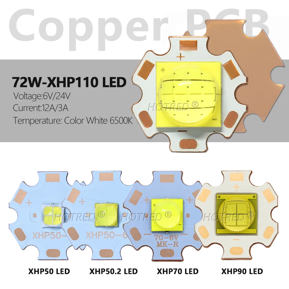 LED Chip Beads 3W XPE 5W XPG2 XML T6 XML2 XHP70 XHP90 XHP110 3A 6A 9A 10A 24A 18W 24W 45W 72W DC3-5V DC6-8V 24V Lamp Flashlight