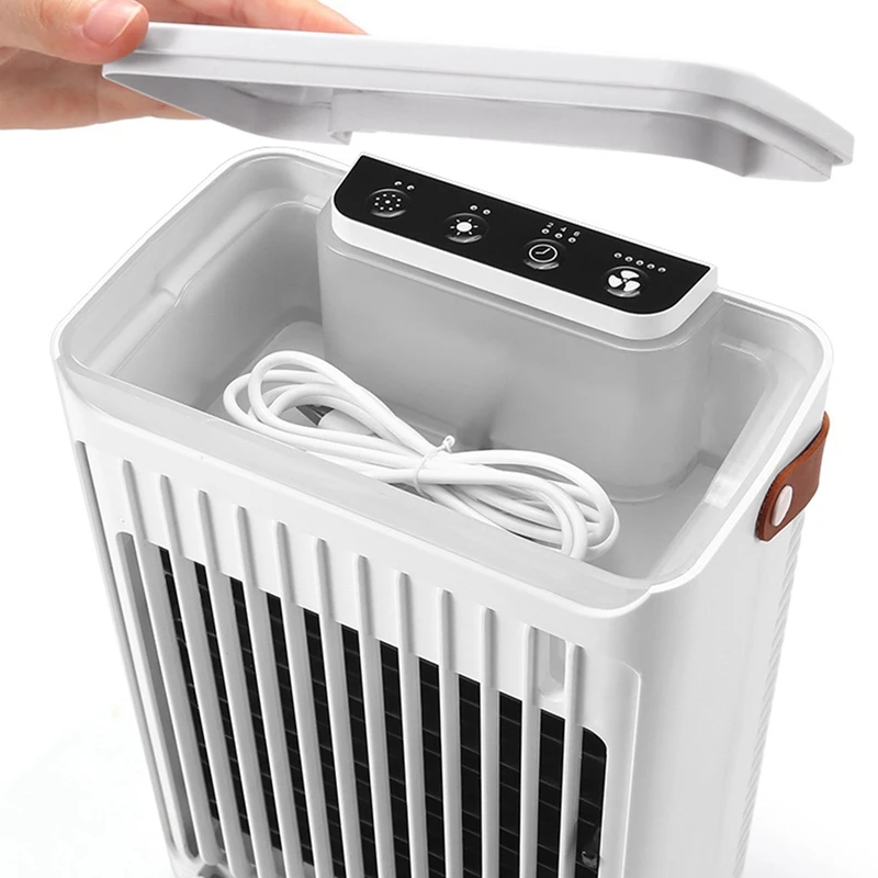 مكيفات الهواء المحمولة مبرد الهواء المرطب مع 5 سرعات 7 ألوان ضوء مروحة مكيف الهواء الشخصية لمكتب الغرفة