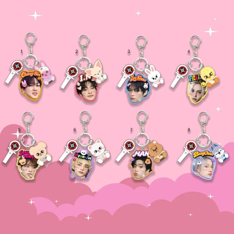 

Новый акриловый брелок K-pop Stray Kids SKZOO с Хуан Сюаньчэнем, Феликсом, Дойтом, Хань Чжичэнем, брелок для сумки 1916