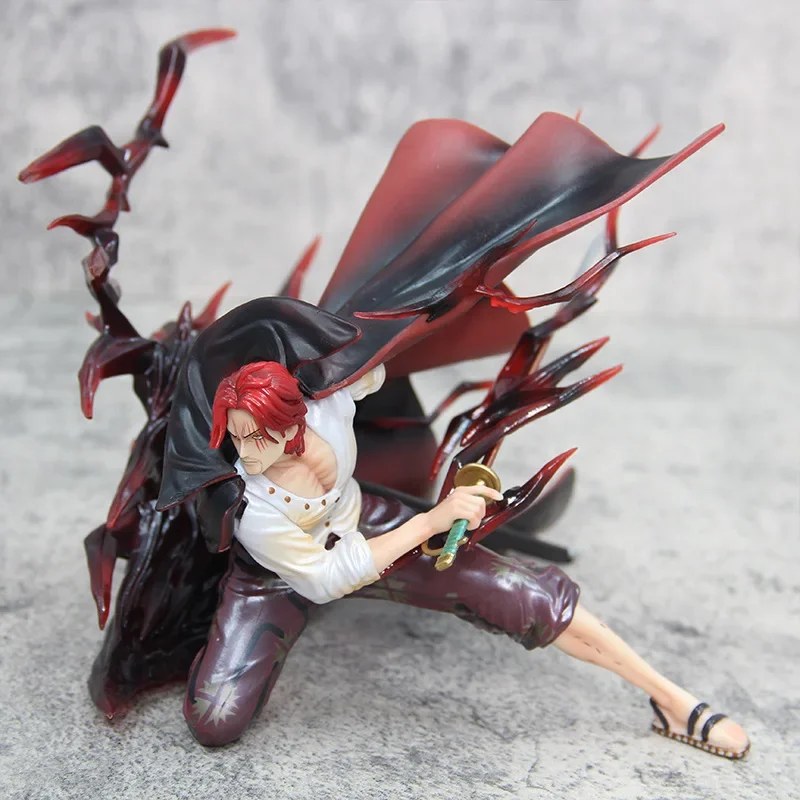 

16cm Anime One Piece Red Hair Shanks Figure Action Figurine Model PVC Statue Doll Ornament Kids Gifts Collection Decoration Toys