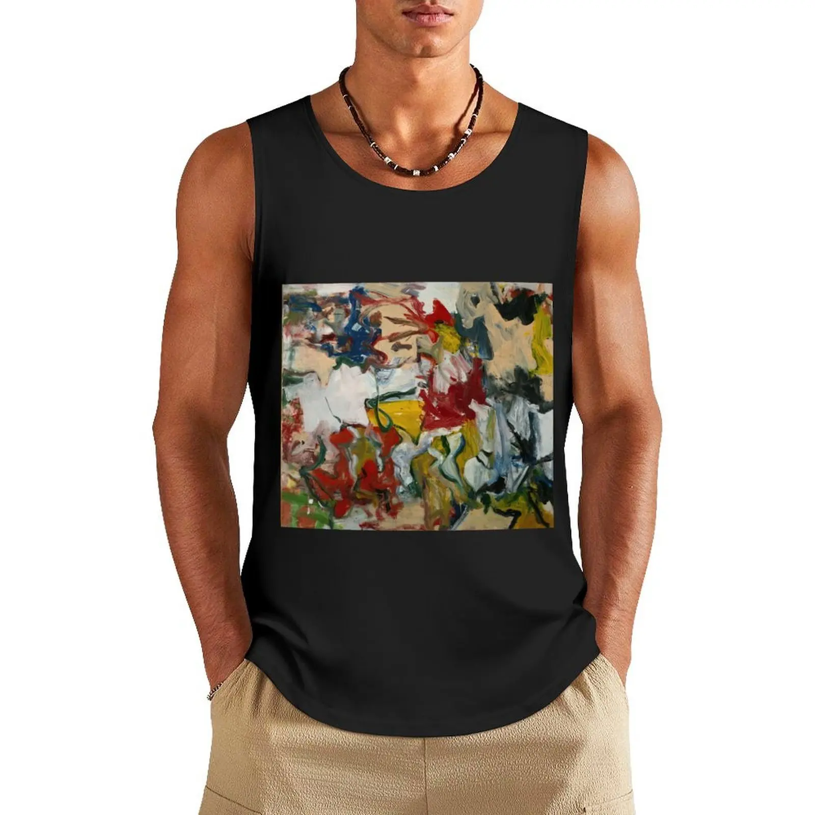 

Willem de Kooning Tank Top anime clothes Gym clothes sleeveless t-shirts for men Men's gym articles