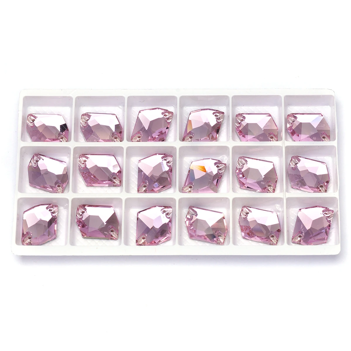 Pubrilex Cosmic Glitter Aufnähbare Strasssteine aus Glas mit abgeschrägten Kanten für Kleidungsstücke und Dekorationen – Detail 19
