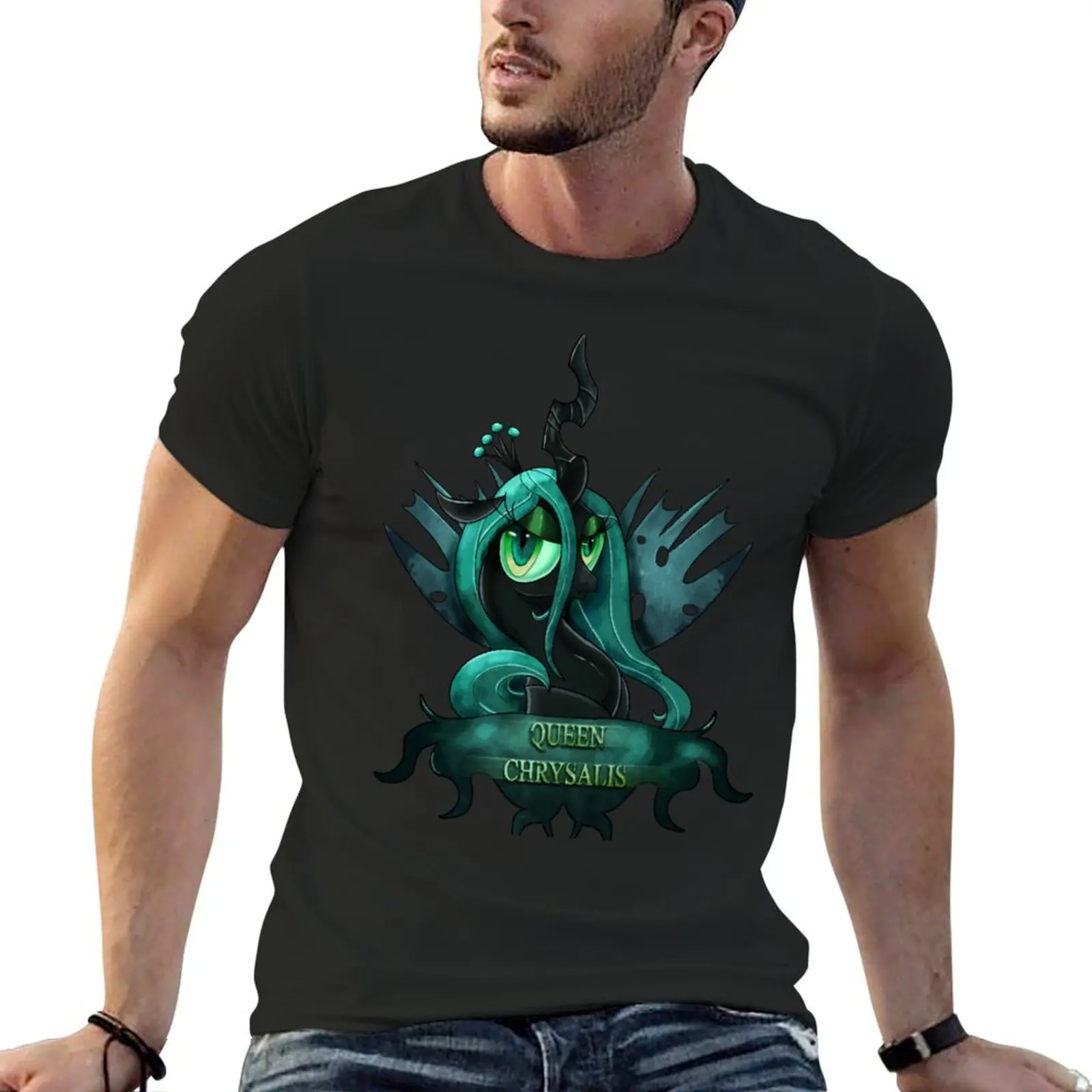 MLP: Queen Chrysalis T-Shirt Short sleeve tee plus size tops compression shirt men