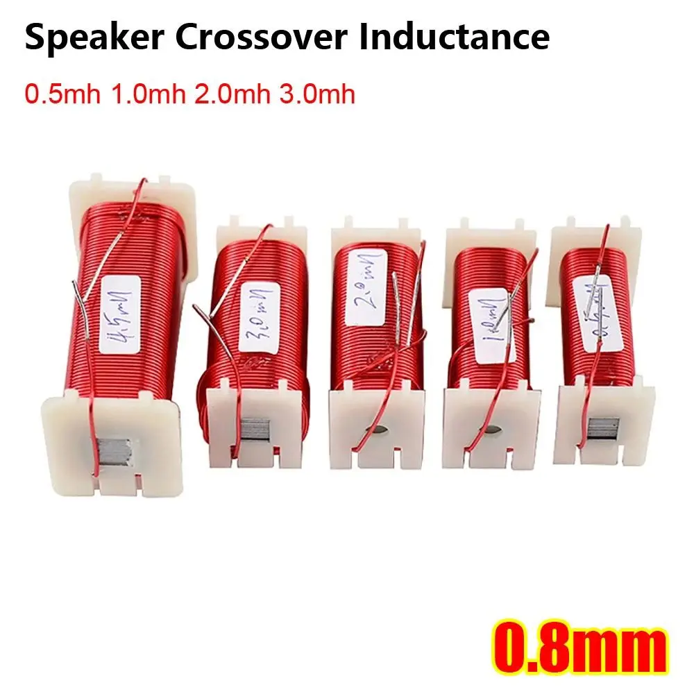 1Pcs 0.8mm Speaker Crossover Inductance 0.5mh 1.0mh 2.0mh 3.0mh 4N Pure Copper Frequency Divider Copper Coil Oxygen-free Copper