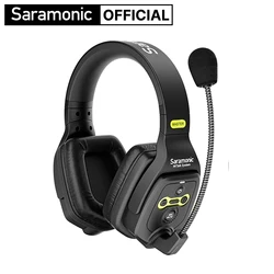 Saramonic WiTalk DMH Dual-ear Master Headset Microphone for Witalk 1.9GHz 400m Full-Duplex Wireless Intercom Headset Mic System