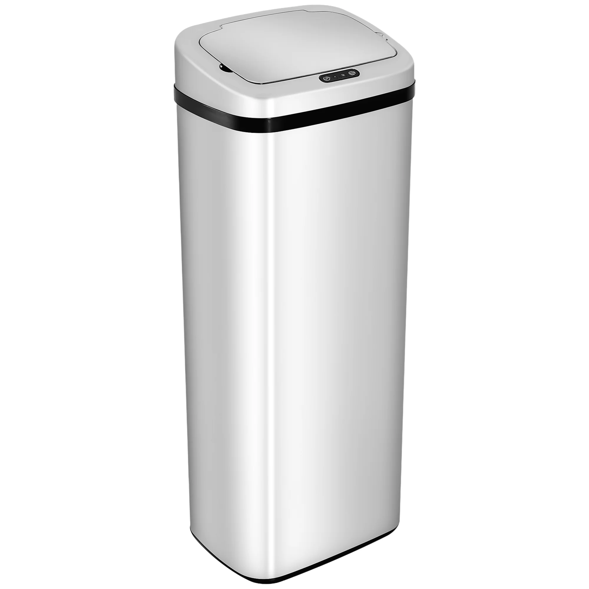 HOMCOM afvalbak met bewegingssensor, automatisch openend, 1,50 L, in roestvrij staal