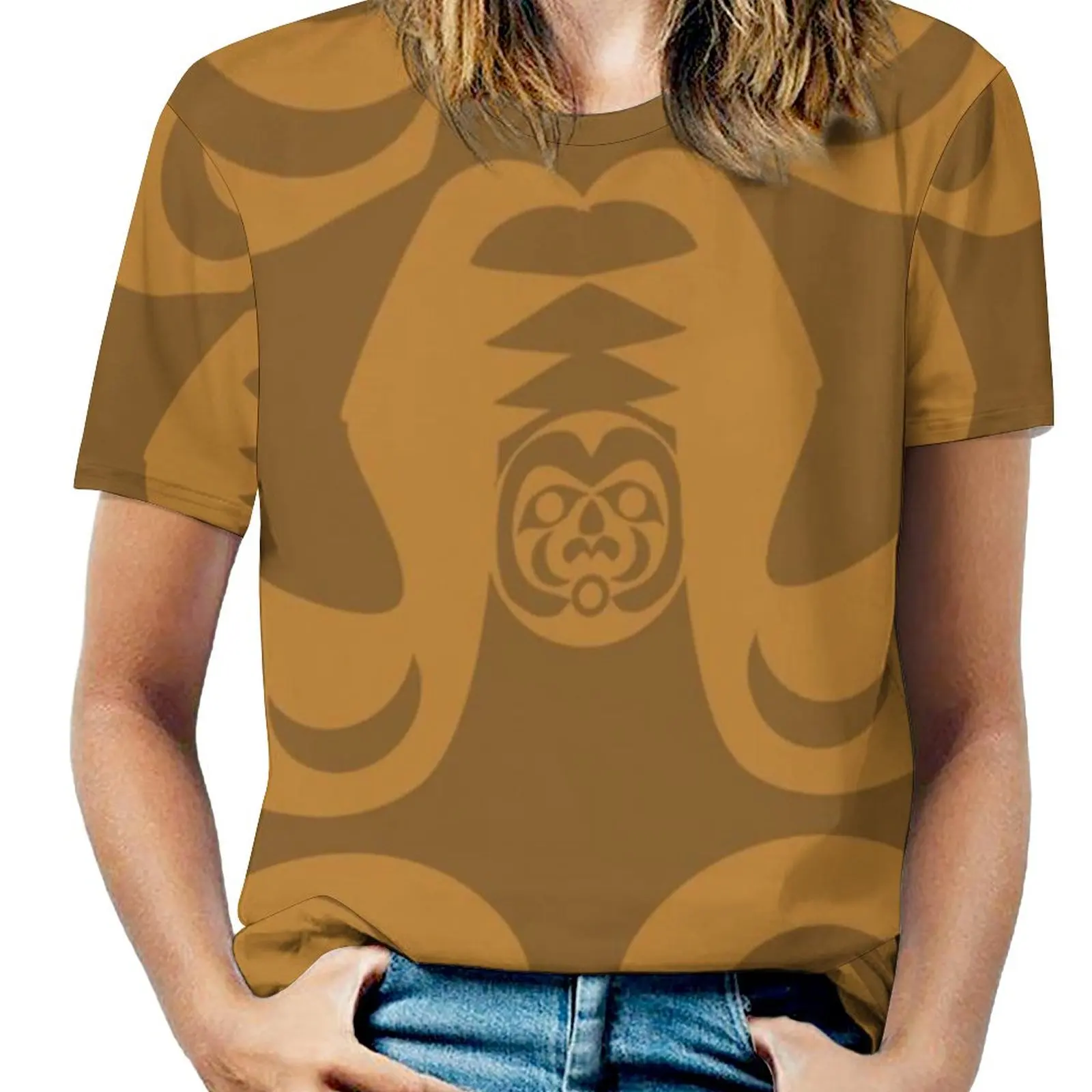 Bear Women T-Shirt Crewneck Casual Short Sleeve Tops Summer Tees Coast Salish Coast Salish Art Mark Gauti Indigenous Native