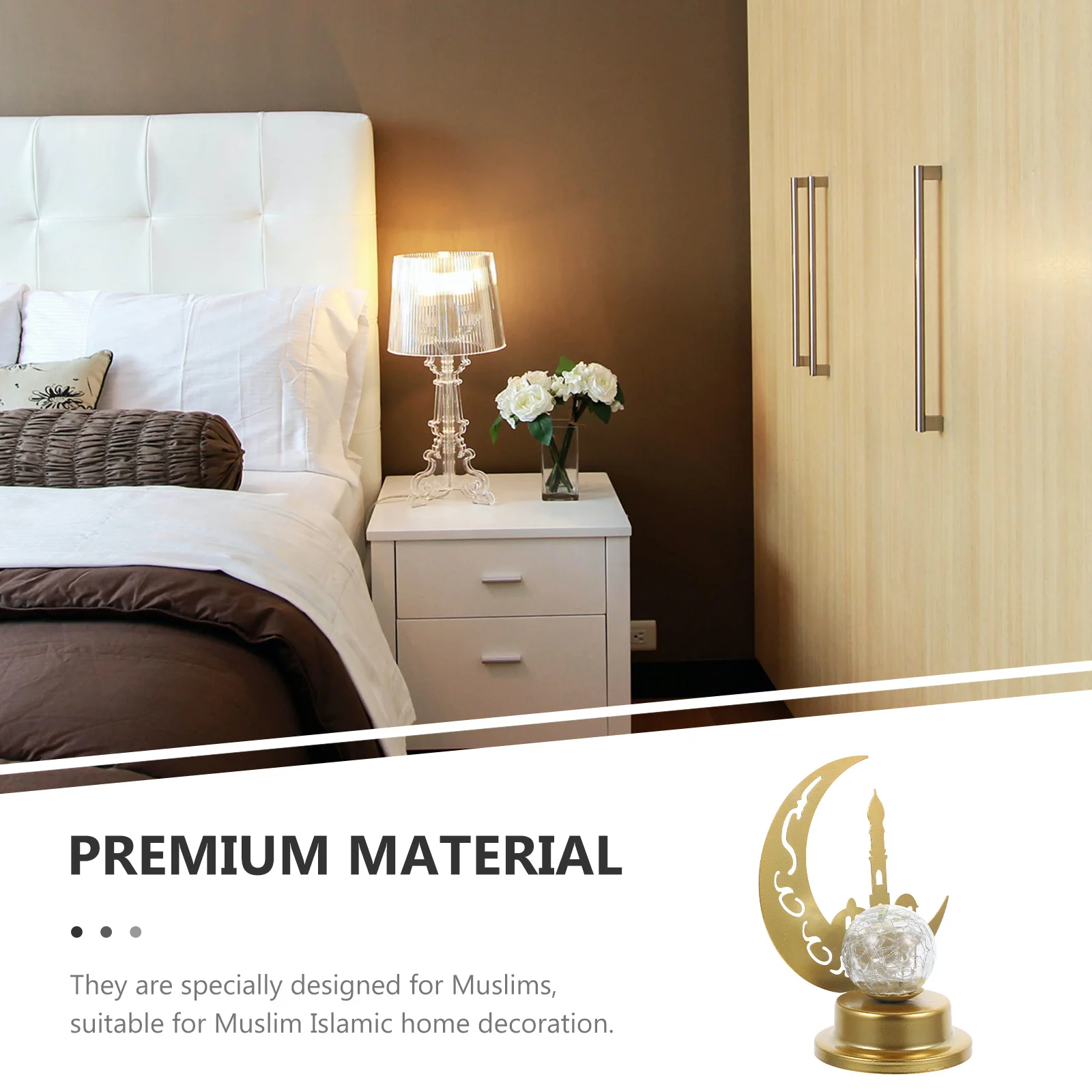 

Ramadan Castle Decoration LED Lamp Warm Night Light Eid Mubarak Islamic Ramadan Festival Decorative Table Lamp