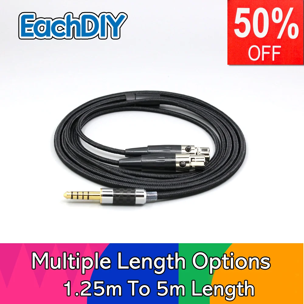 

Super Soft Headphone Nylon OFC Cable For Audeze LCD-3 LCD-2 LCD-X LCD-XC LCD-4z LCD-MX4 LCD-GX Headset LN007556