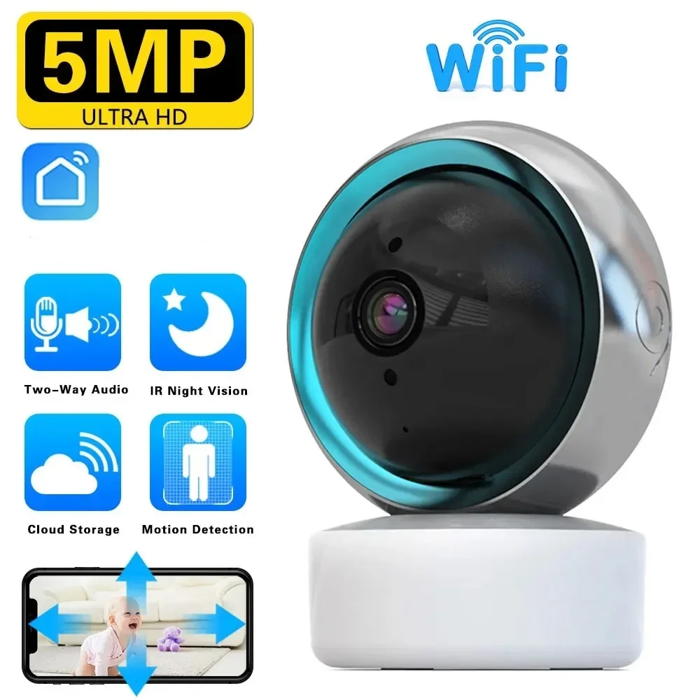 Smart Home Security Camera Mi PTZ 2K Webcam AI Human Detection Night Vision Webcam Work WiFi Camera with Night Vision