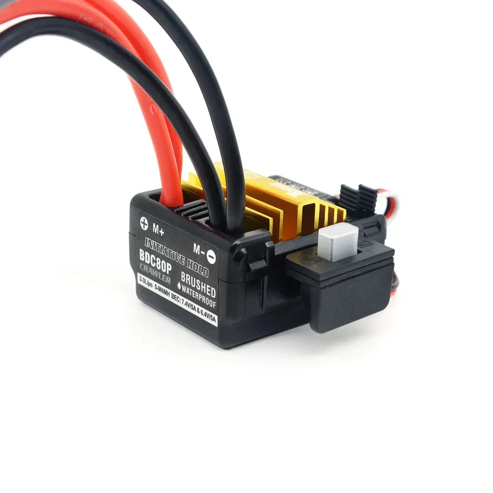 Inne HOBBY 540PLUS V2 11T 13T 16T 20T szczotkowany silnik 80A ESC do TRAXXAS Tamiya Kyosho TRAXXAS 1/10 1/12 zdalnie sterowany samochód gąsienicowy łódź