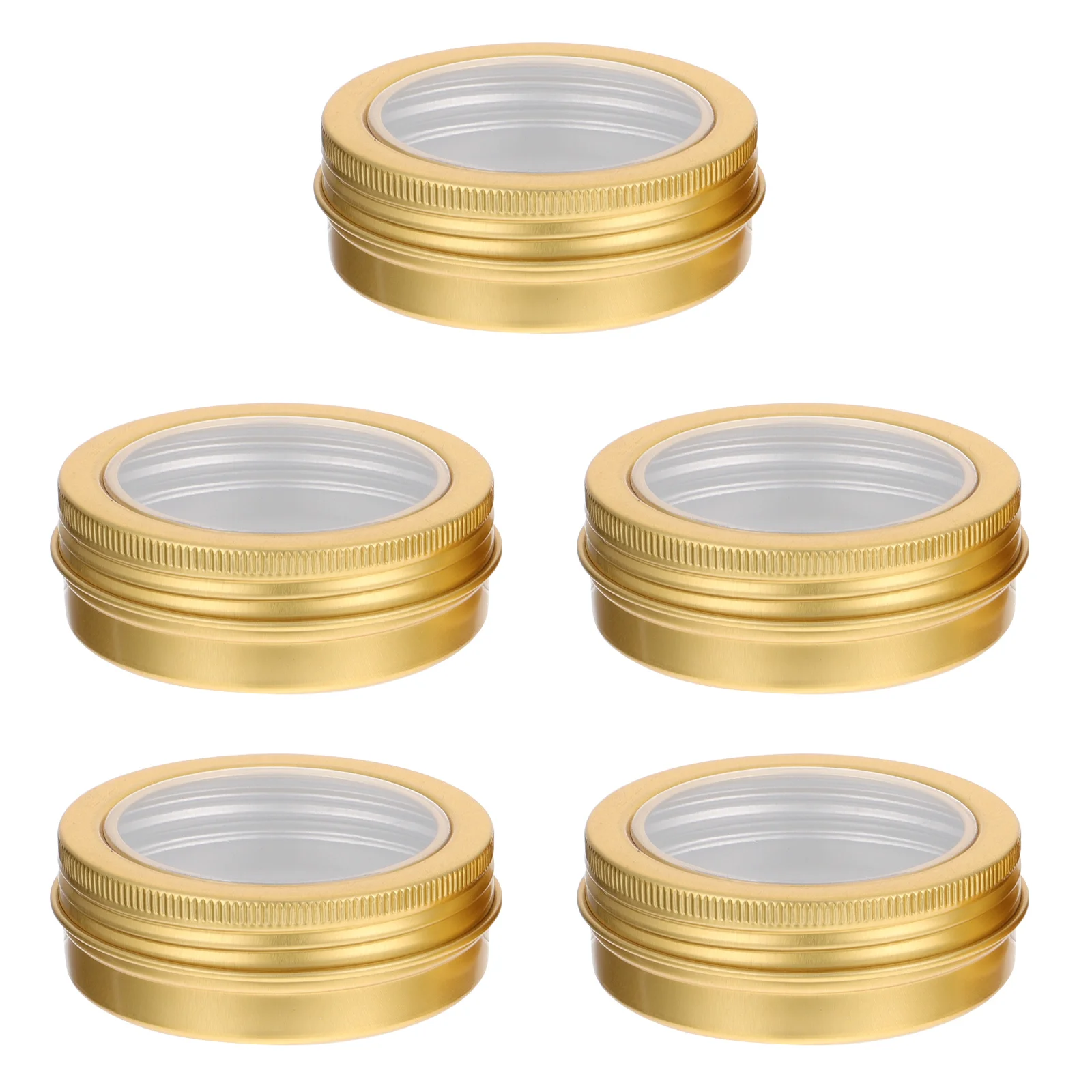 

5Pcs Christmas Cans Aluminum Jars for Storing Candy Erasers and Handmade Candles Christmas Cans Aluminum Jars