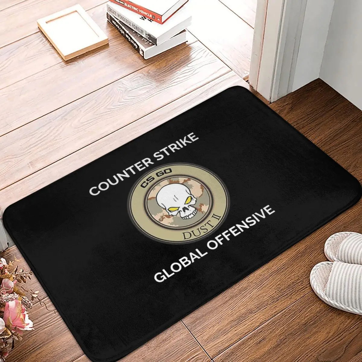 Counter Strike Bathroom Mat DUST II COUNTER STRIKE GLOBAL OFFENSIVE Doormat Kitchen Carpet Outdoor Rug Home Decor