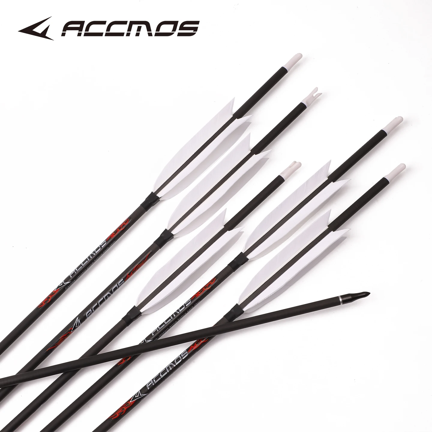 

32/33inch ID6.2mm Pure Carbon Natural Feather Arrows Spine 300 350 400 500 600 700 800 Archery Shooting Hunting Arrow