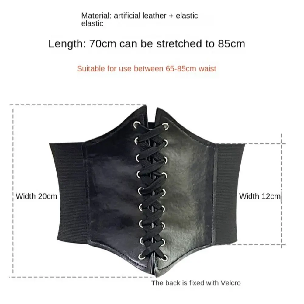 جديد بو الجلود مشد أحزمة بلون القوطية أحزمة الخصر محدد شكل الجسم بوستير النساء الفتيات