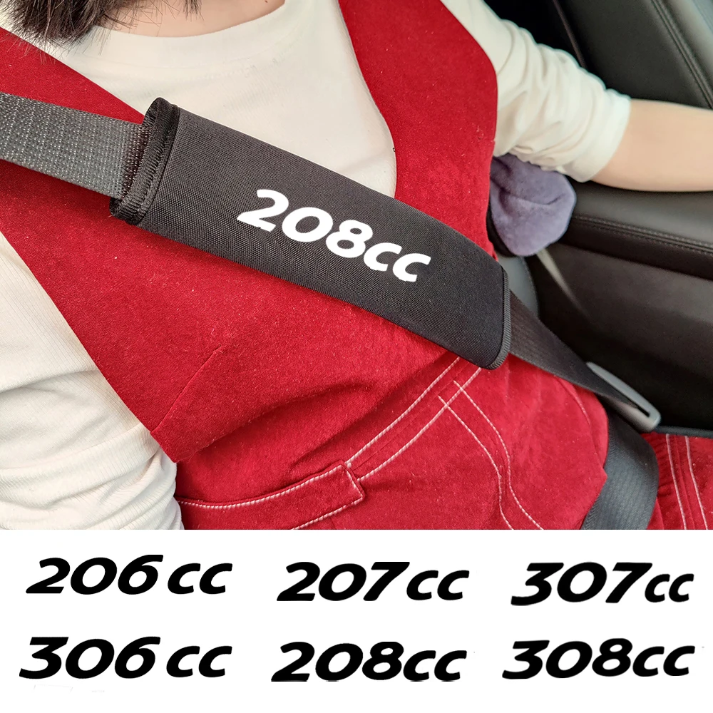 For Peugeot 204 309 404 504 605 Expert Partner 206CC 207CC 208CC 306CC 307CC 308CC GT Line Car Seat Belt Pads Cover Accessories