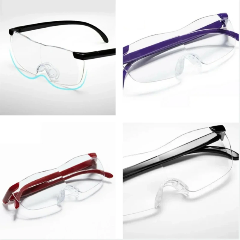 

Reading Magnifer Glasses New Integrated Magnifying Glass 1.6 Times and Anti-Blue Light Portable Glasses for The Elderly Loupe