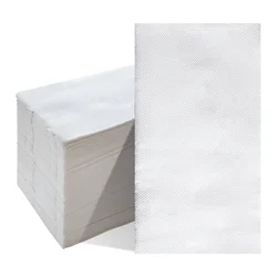 White Disposable Napkins,15.75x15.75inch,50/100PCS.Prefoled  Eco-Friendly for Wedding, Party,Events,Bar