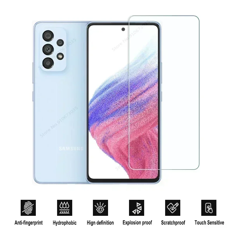 4 IN 1 HD Glass For Samsung Galaxy A53 A54 A55 5G A33 A73 A31 A51 A23 A24 A12 A32 A52 A13 A15 A25 A35 Screen Lens Protector Film