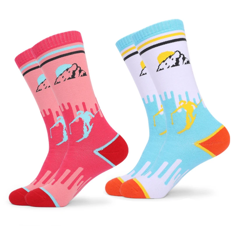 

2024 Winter New Children Ski Socks Thickened Sweat Absorbing Girls Boys Outdoor Sports Cycling Snowboarding Socks Kids Stockings