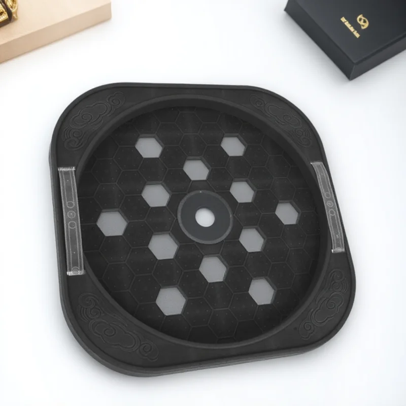 

1pc Gas Tank Tray With Useful Can Tray Plastic Wheels Movable Holder For Kitchen Restaurant Floor Protection Storage Supply
