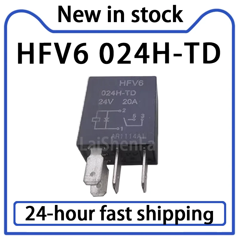 2PCS HFV6 024H-TD Relay 4-pin 24V Stock