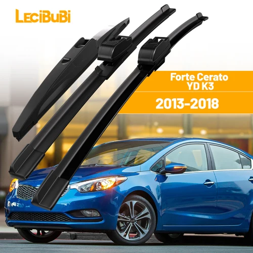 Para KIA Forte Cerato YD K3 2013-2018 1 Juego de limpiaparabrisas delantero y trasero limpiaparabrisas 2014 2015 2016 2017 Accesorios
