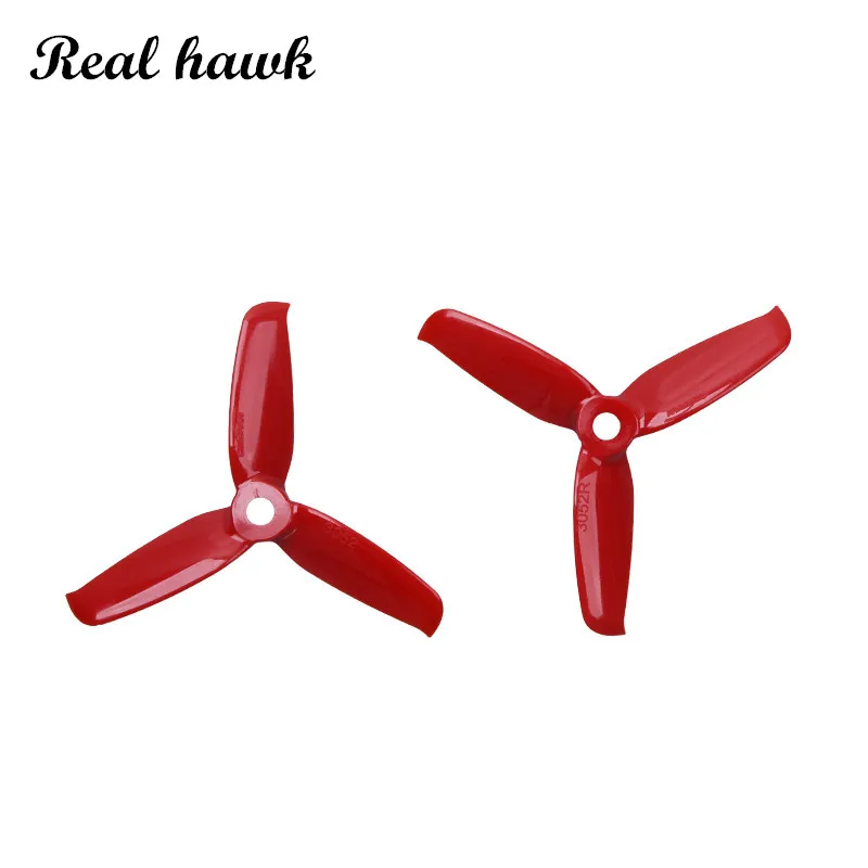 

6 Colors 3052 3.0x5.2 FPV PC 3 Propeller Prop Blade CW CCW Shaft Through The Machine More Special Motor 1306-1806