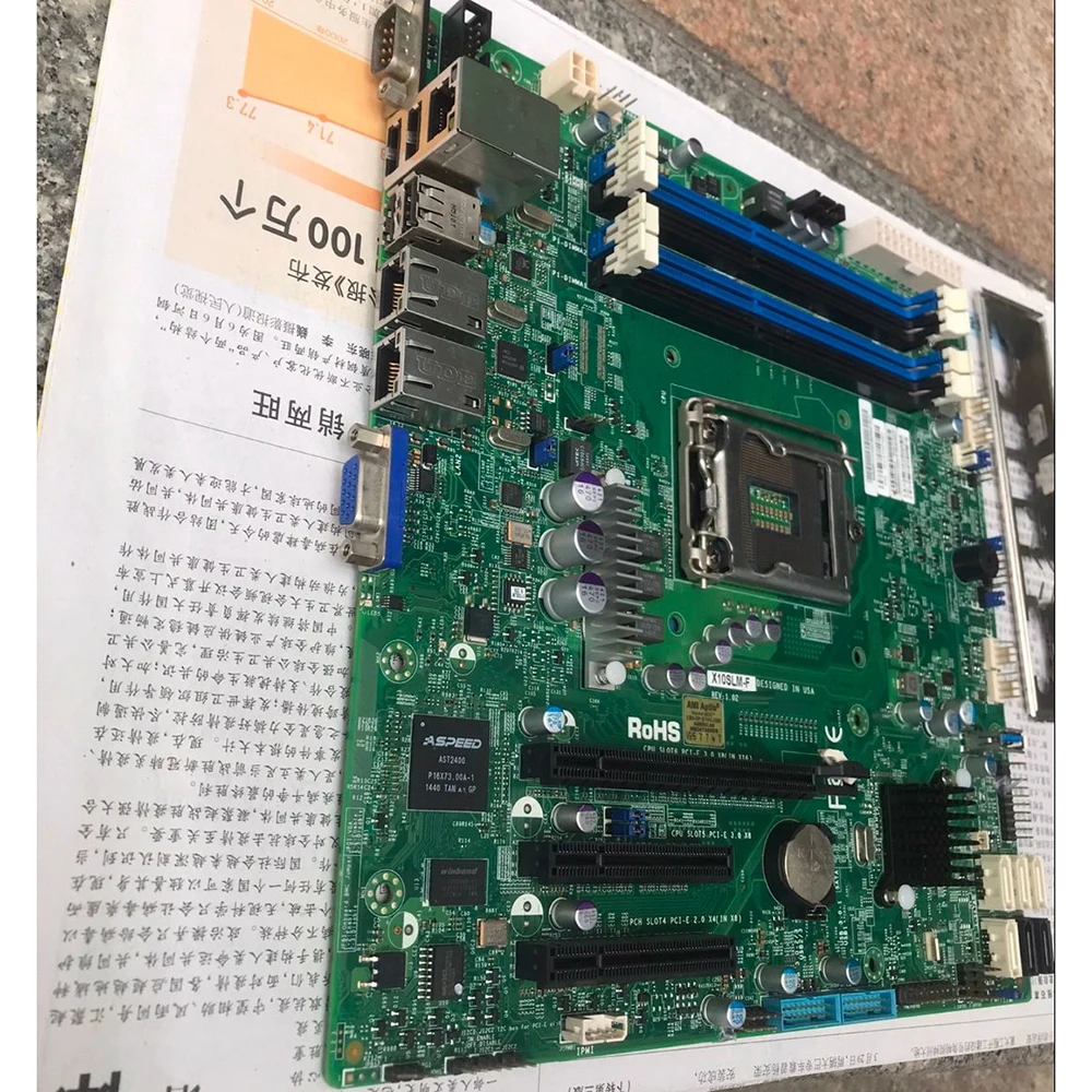 Server-Motherboard LGA1150 i4 CPU X10SLM-F